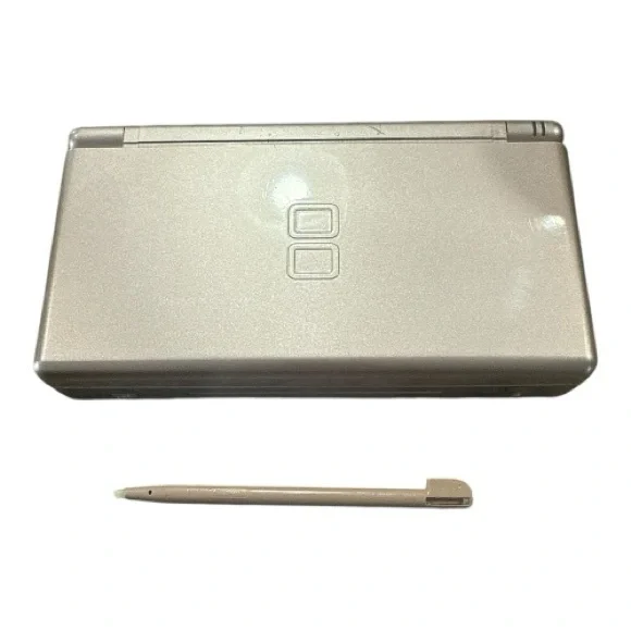 Nintendo DS Lite Rose Gold Handheld Gaming Console Game, Charger, Case, Stylus - Picture 2 of 13